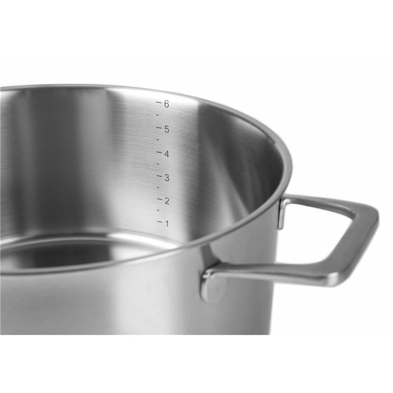 Image secondaire de LACOR 45022 Foodie Faitout Foodie avec Couvercle Acier INOX 22 x 10,5 cm