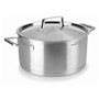 LACOR 45024 Foodie Faitout Foodie avec Couvercle Acier INOX 24 x 11