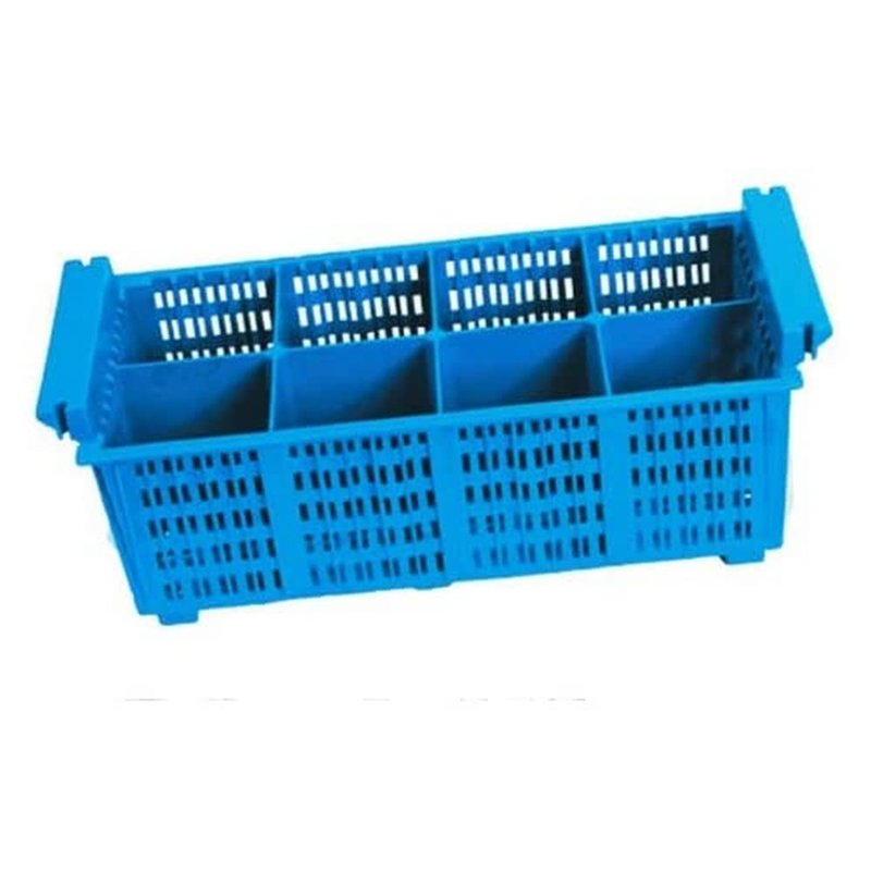 Lacor 69208 Panier à Couverts 8 Compartiments, Blue