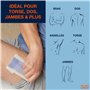 NO HAIR CREW Bandes De Cire pour l'épilation du corps. Pour Hommes, 20 Bandes et 4 Lingettes Apaisantes