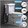 Vaporisateur de Toilette Douchette à Main Bidet en Acier Inoxydable - avec Vanne 3 voies (1/2"-3/8") parfait pour Hygiène person