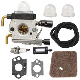 Hippotech Carburateur avec conduite de carburant pour STIHL HS75 HS80 HS85 HL75 HL75K FH75 HT70 HT75 KM80 KM85 KM85R SP80 SP85 F
