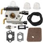 Hippotech Carburateur avec conduite de carburant pour STIHL HS75 HS80 HS85 HL75 HL75K FH75 HT70 HT75 KM80 KM85 KM85R SP80 SP85 F