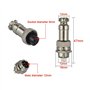 12MM Metal Panneau Aviation Connecteur Prise
