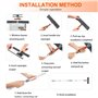 Nettoyeur de fenêtre Professionnel 2 en 1 avec Tige d'extension, Lave-vitres télescopique avec tête Flexible, Outils de Nettoyag