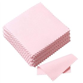 Lot de 100 chiffons de polissage pour bijoux pour essuyer l'argent sterling