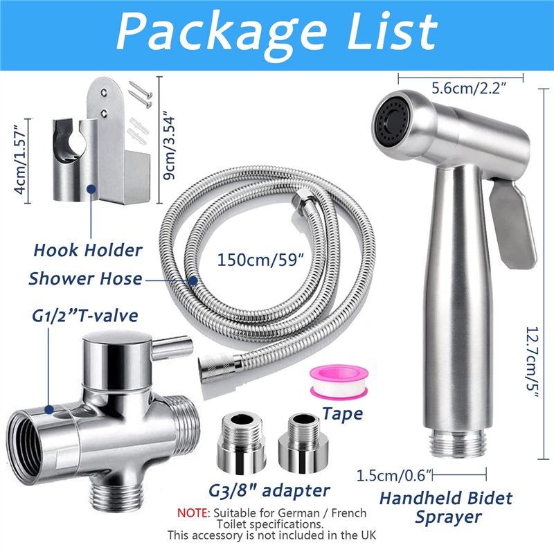 Image secondaire de JIELUO Kit Douchette Wc Toilettes Bidet HygiéNique