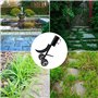 Miyobing Outil de désherbage 2 en 1 avec roues pour désherber les mauvaises herbes, outil de désherbage pour jardin, outil de dé