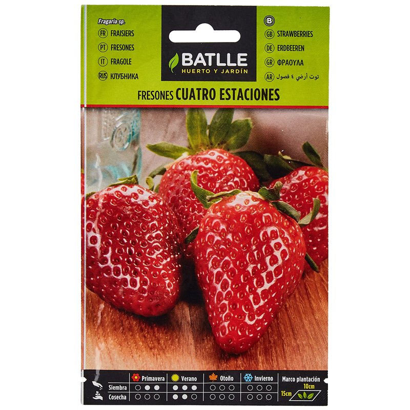 Semillas aromáticas de Battle - Fresones 4 estaciones (0,3g)