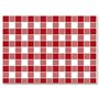 Garcia de pou Sets De Table "Vichy Rouge" 48 G/M2 31X43 Cm Blanc Cellulose - 500 unités