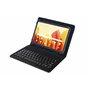 SILVER HT - Housse Universelle Wave avec Clavier pour tablettes de 9 à 11 Pouces avec câble Micro USB/C Noir