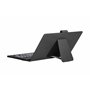 SILVER HT - Housse Universelle Wave avec Clavier pour tablettes de 9 à 11 Pouces avec câble Micro USB/C Noir