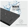 SILVER HT - Housse Universelle Wave avec Clavier pour tablettes de 9 à 11 Pouces avec câble Micro USB/C Noir