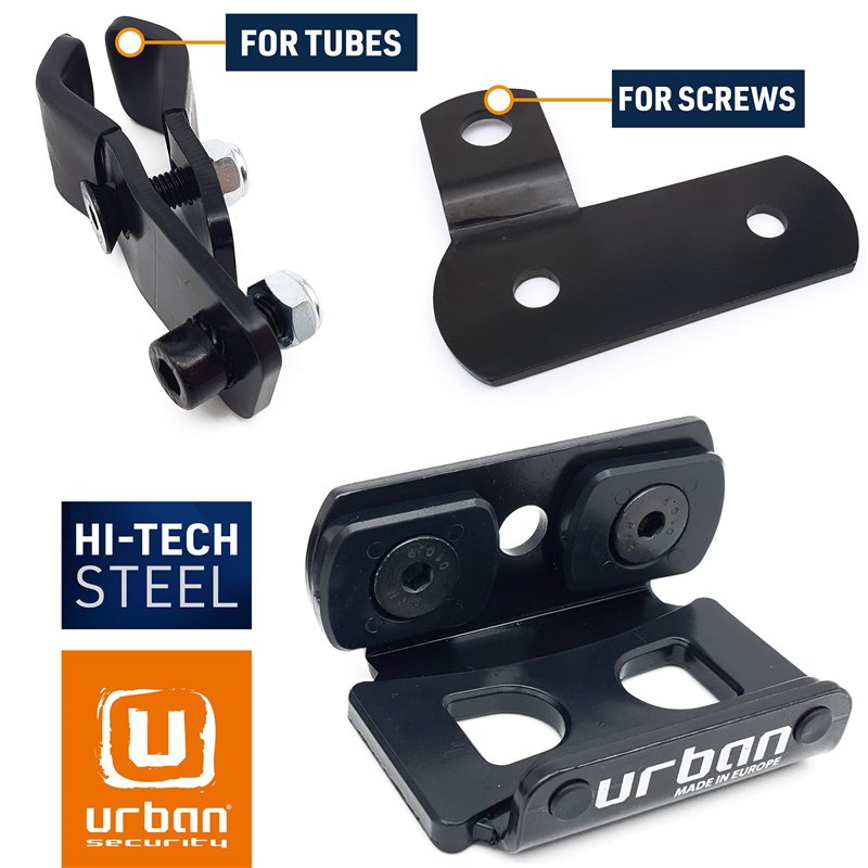 Image secondaire de urban UR402 Support Antivol Moto Disque UR14S/UR10 pour Tubes et Vis, Universel