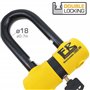 FR SECURITE FR50 Antivol Moto Homologué SRA, Bloque Disque Mini U ø18mm en Acier Cémenté, Testé contre Sciage Coupe-Boulons, Blo