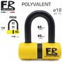 FR SECURITE FR50 Antivol Moto Homologué SRA, Bloque Disque Mini U ø18mm en Acier Cémenté, Testé contre Sciage Coupe-Boulons, Blo