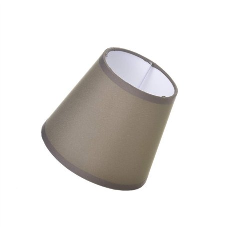 Rétro Abat-jour Marron 13 cm - Lampshade - Polyester - Rectangulaire - Marron