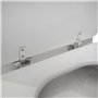 ESTOLI FRANCE | Abattant WC Compatible | Marina Gala Horizontal | Lunette Toilette Bois Laqué | Charnière Métallique | Facile In