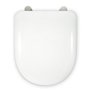 ABATTANT WC COMPATIBLE | CHARNIÈRE SPÉCIALE EXTRA LONGUE ACIER INOX | FORME D U | RÉGLABLE ET DECLIPSABLE | FACILE INSTALATION E