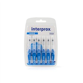 Interprox Conique 6 brossettes - coloris bleu