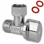 Altech Laiton robinet d'arrêt - wc - equerre - 1/4 de tour - diamètre 12 x 17 - arco de741u