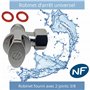 Altech Laiton robinet d'arrêt - wc - equerre - 1/4 de tour - diamètre 12 x 17 - arco de741u