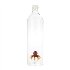 Balvi - Carafe à Eau en Verre Atlantis Octopus. Il y a Une Pieuvre en Verre coloré à l'intérieur. Ave