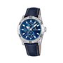 Festina - F16607/2 - Montre Homme - Quartz Analogique - Aiguilles Luminescentes - Bracelet Cuir Bleu