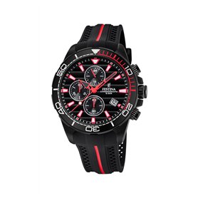 Festina Montre pour Homme F20366/3 Outlet Boîtier en Acier Inoxydable Noir Bracelet en Plastique Noir