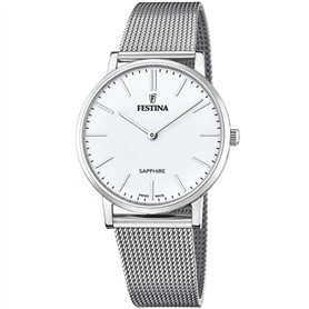 Festina Montre pour Homme F20014/1 Swiss Made Boîtier en Acier Inoxydable Gris Bracelet en Acier Inoxydable Gris
