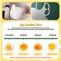 Wohlstand Egg Boiler,Cuiseur à Oeufs Big Boiley 13.3 * 15.7 * 15.7cm, Micro-Ondes Boiler Rapid Egg Cooking Appliances,4 Oeufs
