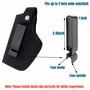 Gexgune Étuis de Ceinture cachés pour la Chasse Sac de Pistolet Tactique IWB OWB Gun Holster s'adapte aux sous-compactes aux Gra