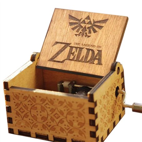 Cuzit The Legend of Zelda Boîte à musique en bois sculpté antique