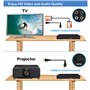 Lecteur DVD pour TV, DVD/CD / MP3 avec Prise USB, Sortie HDMI et AV (câble HDMI et AV Inclus), télécommande (sans Blu-Ray)