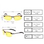 SunAurora Lunettes de Conduite de Nuit,HD Anti-éblouissement Polarisé Sécurité des Lunettes,Protection UV400,Réduire la Fatigue 
