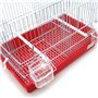 BPS Cage à Oiseaux en métal avec mangeoire Abreuvoir Jumper Cage Matériau Métal Couleur envoie au Hasard 44X26.5X32 cm BPS-1364