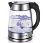 Aigostar Bouilloire Électrique en Verre avec illumination LED 1.7L 2200W