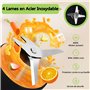 Mixeur Blender avec 2 Bouteilles Portables de 800ml
