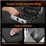 Aigostar Grill Panini, Grille-pain à Sandwich Avec Sonde Alimentaire, Plaques Antiadhésives Amovibles, Grill électrique, 2000W, 