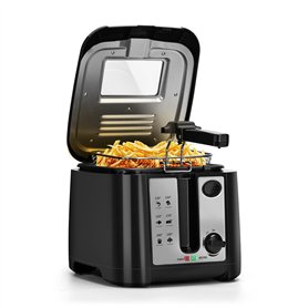 Aigostar Olivia - Friteuse compacte sans BPA avec grande fenêtre de vue et thermostat. Capacité de 2.5L