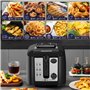 Aigostar Olivia - Friteuse compacte sans BPA avec grande fenêtre de vue et thermostat. Capacité de 2.5L, 1650W, Noire