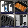 Aigostar Olivia - Friteuse compacte sans BPA avec grande fenêtre de vue et thermostat. Capacité de 2.5L, 1650W, Noire