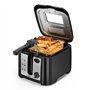 Aigostar Olivia - Friteuse compacte sans BPA avec grande fenêtre de vue et thermostat. Capacité de 2.5L, 1650W, Noire