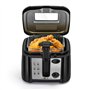 Aigostar Olivia - Friteuse compacte sans BPA avec grande fenêtre de vue et thermostat. Capacité de 2.5L, 1650W, Noire
