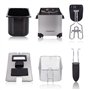 Aigostar Ushas 30HEZ - Friteuse en acier inoxydable de type 304. 2200W, capacite de 3L. Cuve amovible pour vider l'huile. 100% s