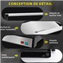 Aigostar Hett Pro - Grill Panini, Grills électriques Avec Plaques Antiadhésives. Récupérateur de Graisses Amovible, Ouverture à 