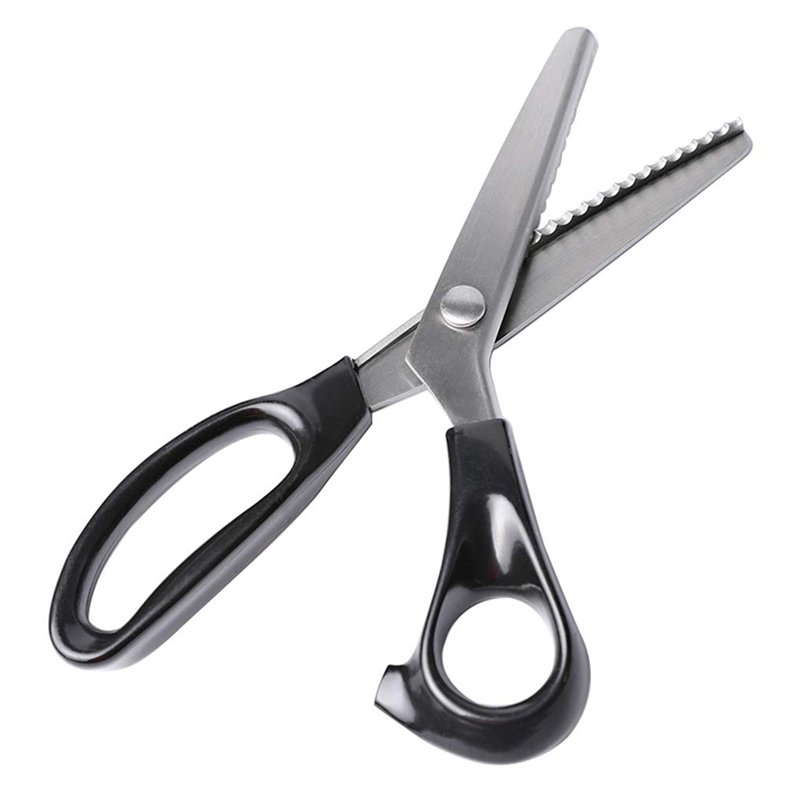 Ciseaux de maçon professionnels serrés et serrés pour couture, ciseaux ondulés avec poignée, mélange, ciseaux zig zag pour tissu