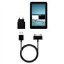 OcioDual USB Data Cable Chargeur Câble de Données Data Sync Noir Compatible avec Samsung Galaxy TAB 2 10.1 P5110 & 7.1 Charger