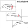 OcioDual Bracelet de Remplacement Silicone Compatible avec Xiaomi Mi Smart Band 2 Noir Sangle Doux Bande Anti-Perdu Rechange