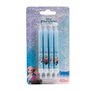 Dekora - 346174 Reine des Neiges Rozenn Lot de 8 Bougies bâtonnet Cire Bleu, 8 x 8 x 12 cm